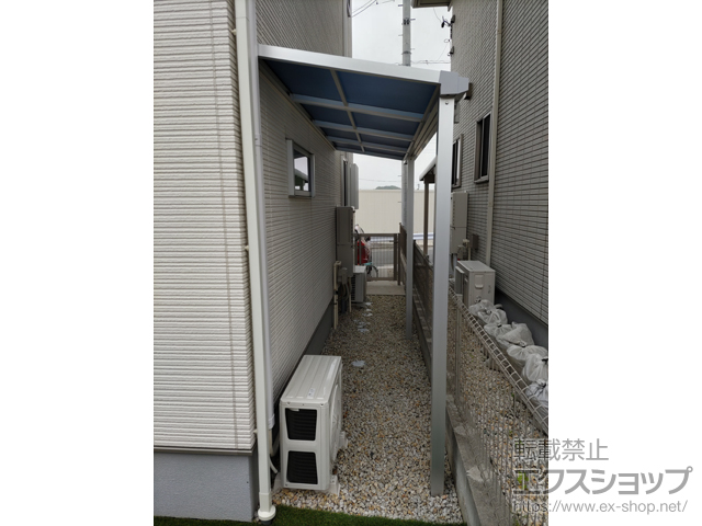 三重県四日市市ののテラス屋根 ソラリア F型 テラスタイプ 単体 積雪〜20cm対応 施工例