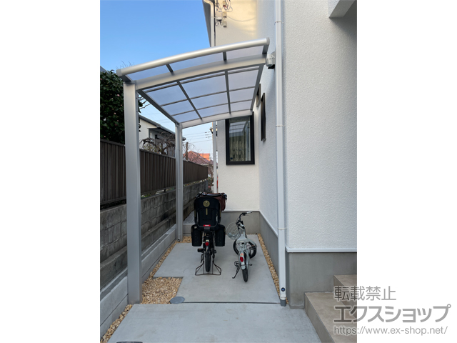 神奈川県川崎市ののサイクルポート・駐輪場 ネスカRミニ (ラウンドスタイル) 積雪〜20cm対応 施工例