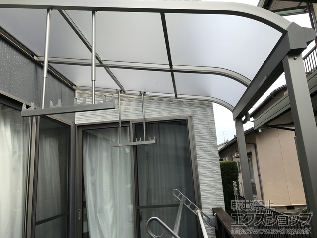 岡山県岡山市ののテラス屋根 ソラリア R型 テラスタイプ 単体 積雪〜20cm対応 施工例