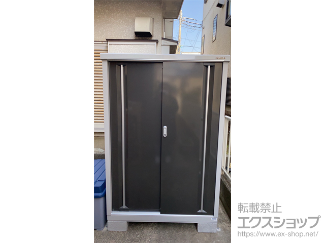 神奈川県茅ヶ崎市のの物置・屋外倉庫 シンプリー 一般型 1100×755×1603 MJX-117D-EB 施工例