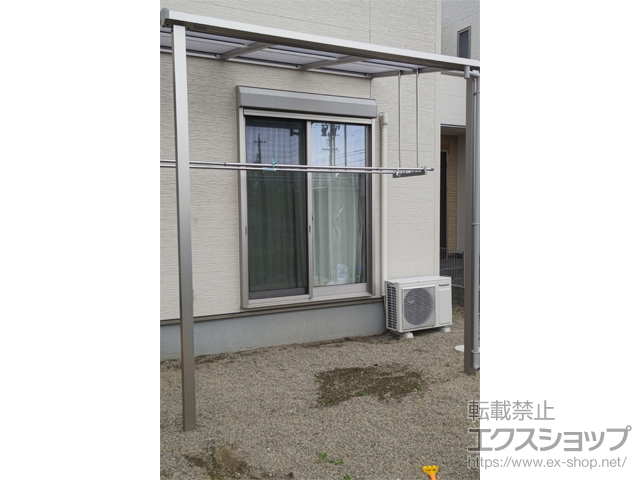 愛知県江南市ののテラス屋根 ソラリア F型 テラスタイプ 単体 積雪〜20cm対応 施工例