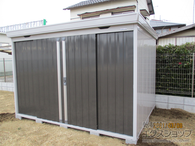 千葉県四街道市のの物置・屋外倉庫 FORTA 一般型 3050×2210×2085 FS-3022S-EB 施工例