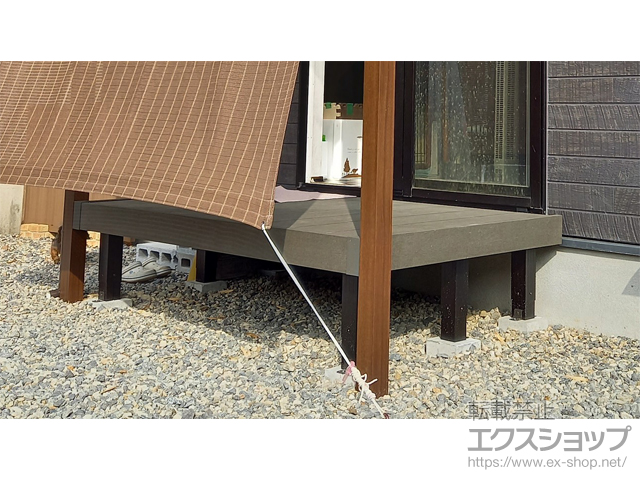 広島県広島市ののウッドデッキ リウッドデッキ 200 施工例