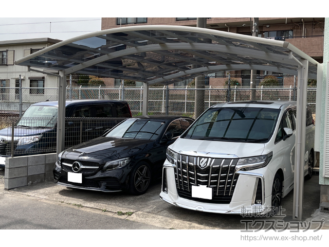 千葉県四街道市ののカーポート プレシオスポート ワイド 積雪〜20cm対応 施工例