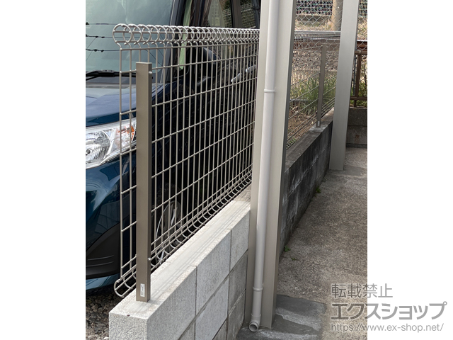 千葉県四街道市ののフェンス・柵、カーポート ユメッシュR型　フリー支柱タイプ 施工例