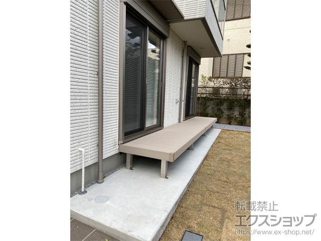 千葉県船橋市ののウッドデッキ リウッドデッキ 200 施工例