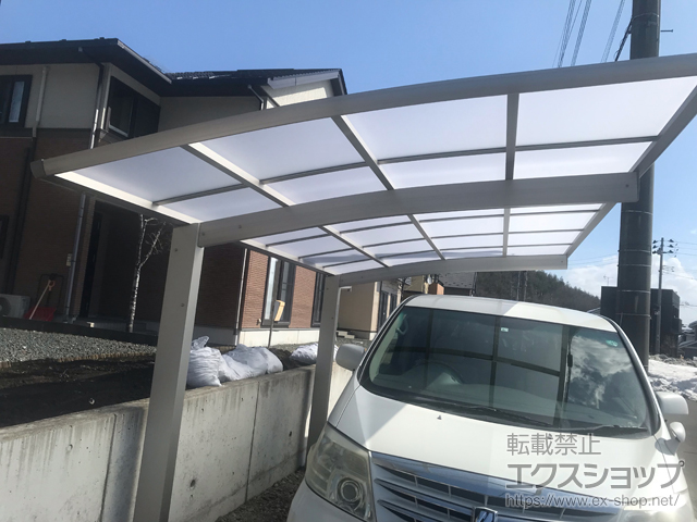 岩手県滝沢市ののカーポート プレシオスポート 積雪〜20cm対応 施工例