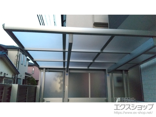 埼玉県入間市ののサイクルポート・駐輪場 エフルージュグランミニ 積雪〜20cm対応＋サイドパネル 施工例