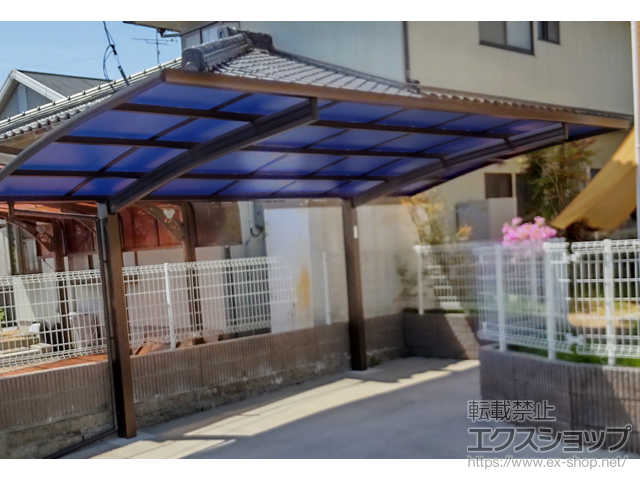 広島県廿日市市ののカーポート プレシオスポート 積雪〜20cm対応 施工例