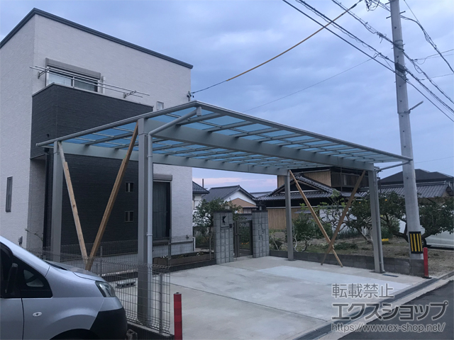 三重県四日市市ののカーポート エフルージュ トリプル FIRST 積雪〜20cm対応 施工例