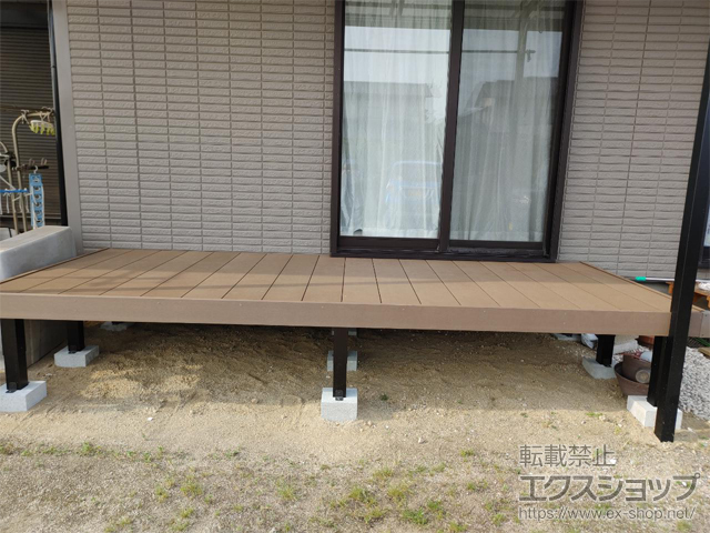 岡山県倉敷市ののウッドデッキ マージウッドデッキ 施工例