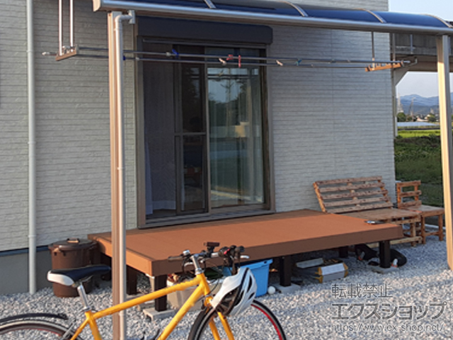 高知県南国市ののウッドデッキ マージウッドデッキ 施工例