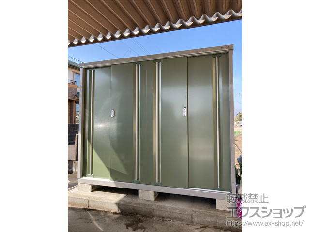 岐阜県関市のの物置・屋外倉庫 シンプリー 一般型 1940×905×1603 MJX-199D-JG 施工例