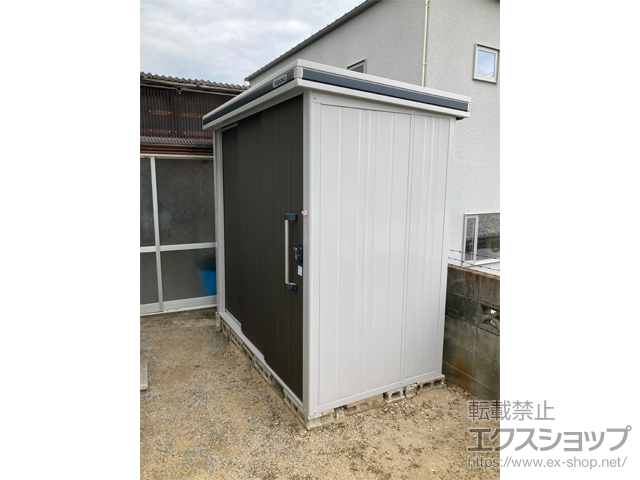 山口県岩国市のの物置・屋外倉庫 エルモ 一般型 2220×1170×2121 LMD-2211-DW 施工例