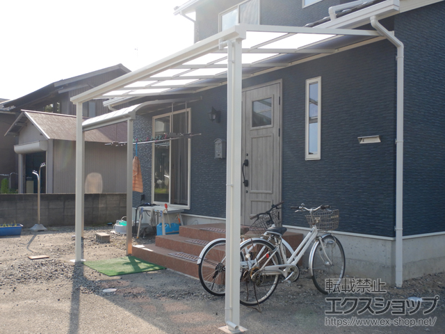 岡山県真庭市ののテラス屋根 ソラリア F型 テラスタイプ 単体 積雪〜20cm対応 施工例