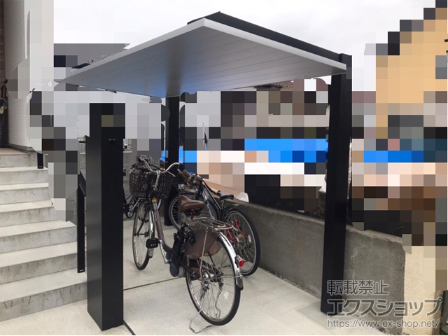 東京都八王子市ののサイクルポート・駐輪場 カーポートSCミニ 積雪20cm 施工例