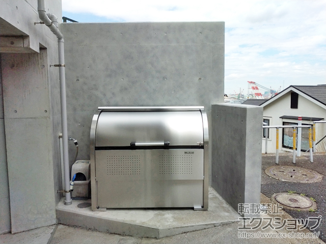 神奈川県横浜市ののゴミステーション クリーンストッカー CKS-1307型 （容量800L） 施工例