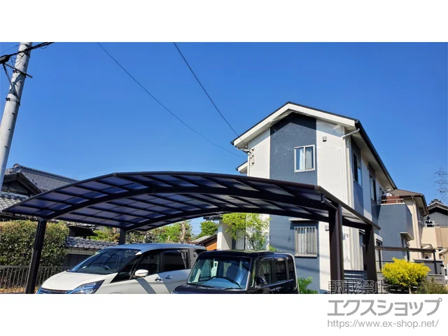愛知県一宮市のYKKAPのカーポート レイナトリプルポートグラン　積雪～20cm対応 施工例