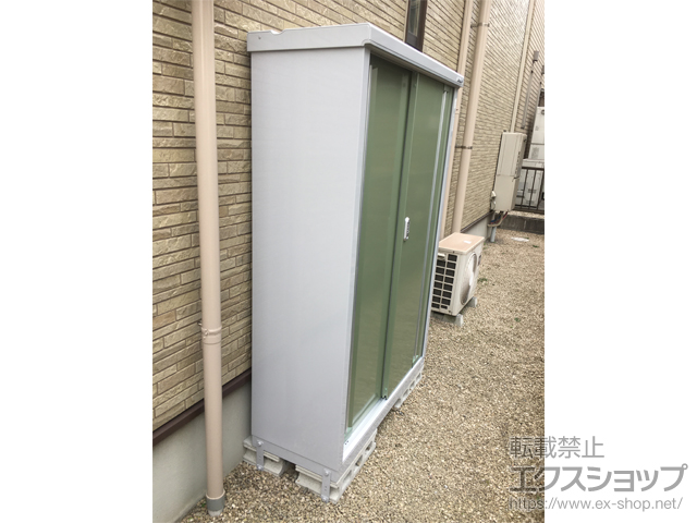 愛知県知多市のの物置・屋外倉庫 シンプリー 一般型 1100×415×1603 MJX-114D-P-JG 施工例