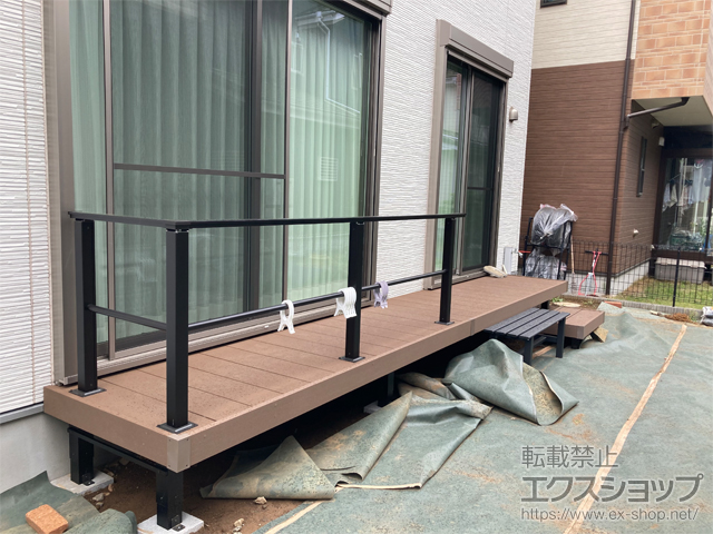 茨城県つくばみらい市ののウッドデッキ リウッドデッキ 200 施工例