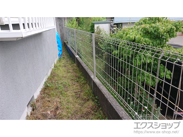 東京都町田市ののフェンス・柵 イーネットフェンス 3F型 自由柱施工 施工例