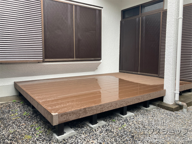 千葉県野田市ののウッドデッキ リウッドデッキ 200 施工例
