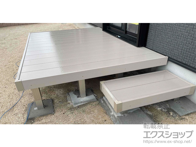 茨城県水戸市ののウッドデッキ リウッドデッキ 200 施工例