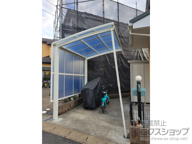 千葉県千葉市ののサイクルポート・駐輪場 【03】ネスカRミニ (ラウンドスタイル) 積雪〜20cm対応 施工例