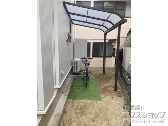 佐賀県武雄市ののテラス屋根 スピーネ R型 テラスタイプ 単体 積雪〜20cm対応 施工例