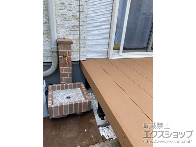 千葉県船橋市のの立水栓・ガーデンシンク ネオキャスティ タイトレンガタイプ ＃02 施工例