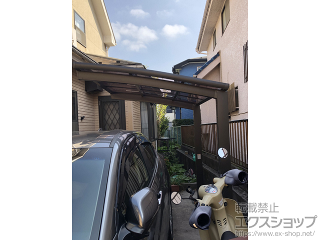 千葉県船橋市ののサイクルポート・駐輪場 ネスカRミニ (ラウンドスタイル) 積雪〜20cm対応 施工例
