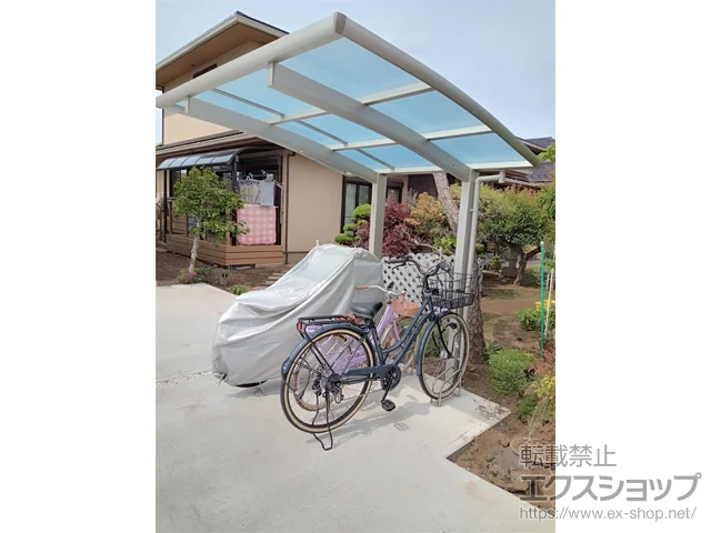 千葉県船橋市のYKKAPのサイクルポート・自転車置き場 レイナポートグランミニ 積雪〜20cm対応 施工例