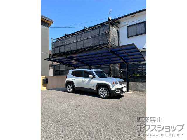 広島県呉市ののカーポート レイナポートグラン 延長　積雪〜20cm対応 施工例