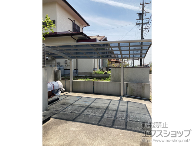 三重県員弁郡東員町ののカーポート 【1】プレシオスポート 積雪〜20cm対応 施工例