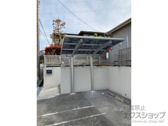 三重県員弁郡東員町ののサイクルポート・駐輪場 【2】プレシオスポート ミニ 積雪〜20cm対応 施工例