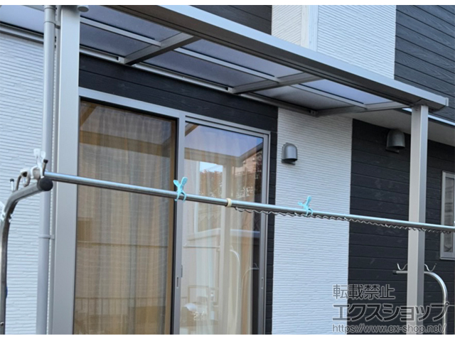 山口県周南市ののテラス屋根 ソラリア F型 テラスタイプ 単体 積雪〜20cm対応 施工例