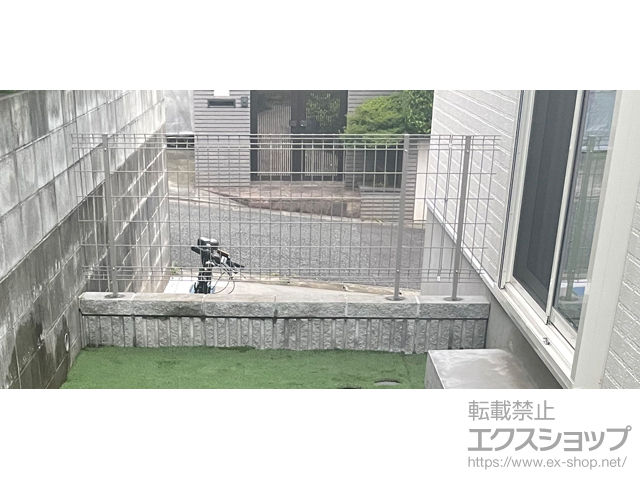 神奈川県川崎市ののフェンス・柵 イーネットフェンス A1F型 自由柱タイプ 施工例