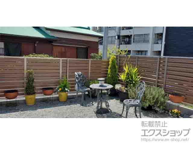 神奈川県南足柄市ののフェンス・柵 モクハイフェンス フリーポールタイプ 施工例