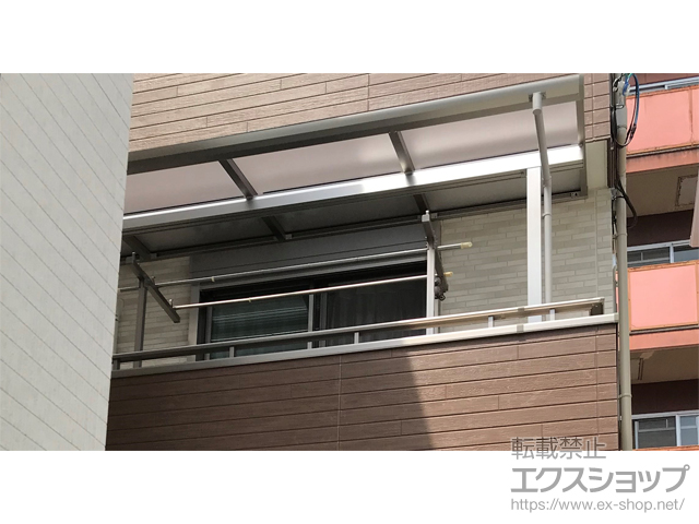 大阪府大阪市ののバルコニー・ベランダ屋根 ソラリア F型 屋根タイプ 単体 積雪〜20cm対応 施工例