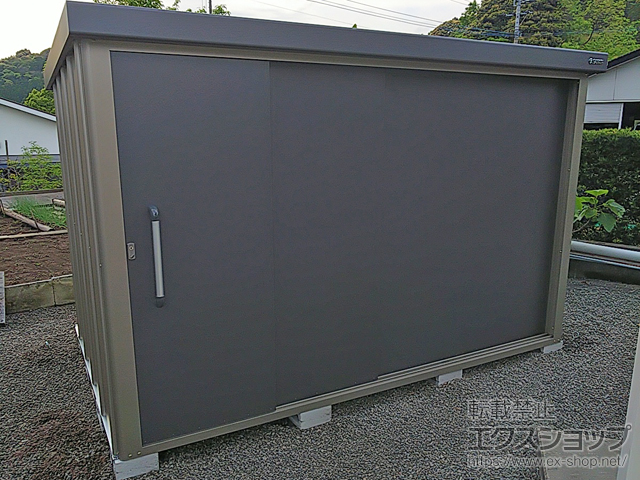 鹿児島県出水市のの物置・屋外倉庫 エスケーエイト SK8-180 一般型 3000×2000×1940 SK8-180-GK 施工例