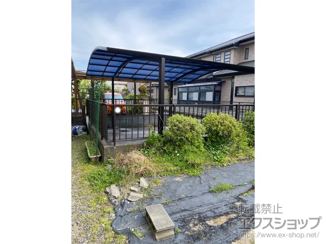 熊本県八代市のYKKAPのカーポート レイナツインポートグラン 積雪〜20cm対応 施工例