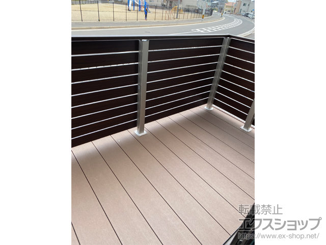 福岡県京都郡苅田町ののウッドデッキ リウッドデッキ 200 施工例