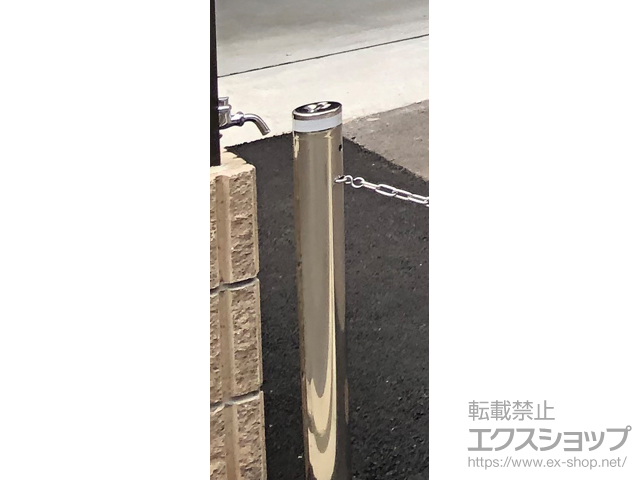 大阪府大阪市ののカーゲート スペースガード(車止め) S76型 固定式 施工例