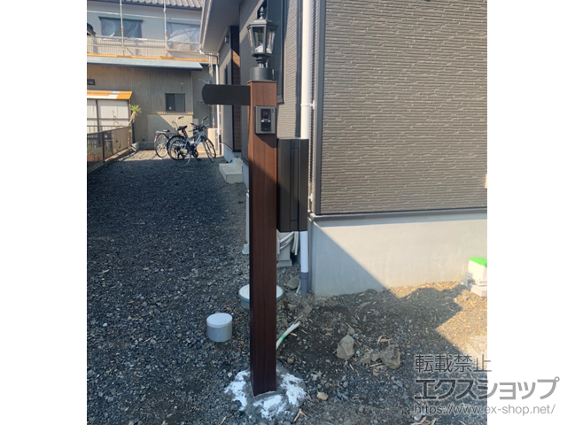 静岡県静岡市のの機能門柱・ポスト スタンダードポストユニット3型 #05 施工例