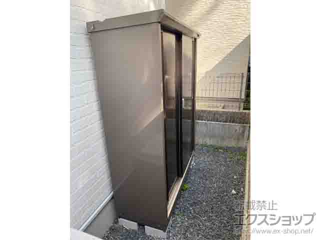 京都府乙訓郡大山崎町のの物置・屋外倉庫 ナイソーシスター　1320×480×1603 KMW-135D-CB 施工例