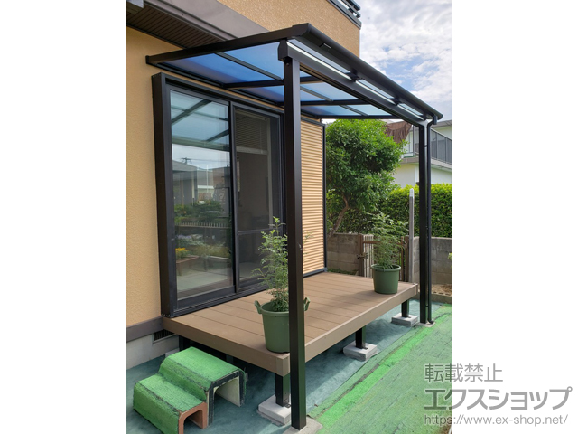 長崎県大村市ののウッドデッキ リウッドデッキ 200 施工例