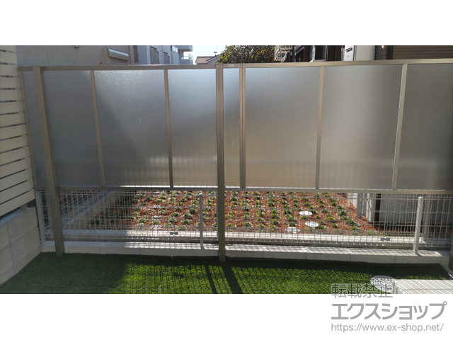 愛知県名古屋市ののフェンス・柵 フェンスAB YT1型 採光パネル 2段支柱(パネル1段) 施工例
