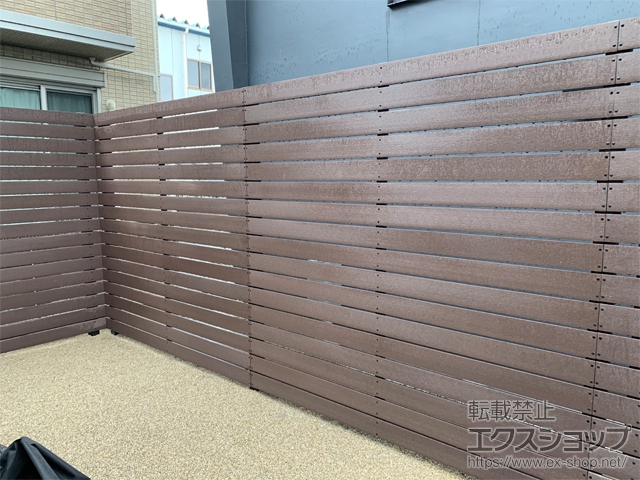 奈良県天理市ののフェンス・柵 プラド/plus ジョイント無し 隙間10mm H2000 施工例