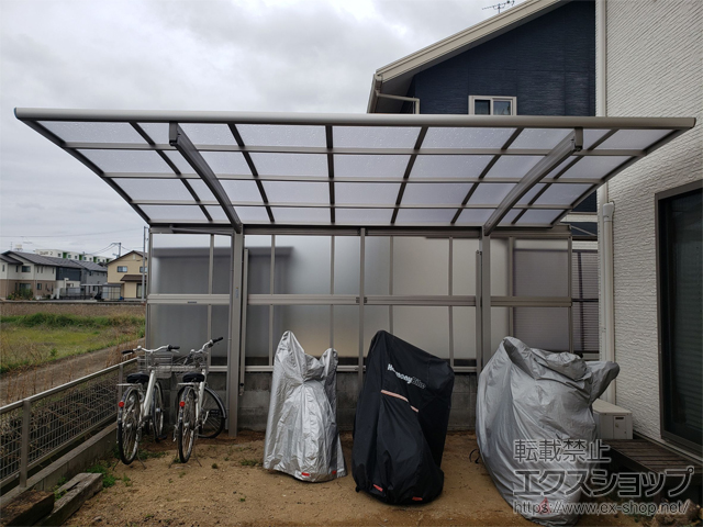 岡山県瀬戸内市ののカーポート プレシオスポート 積雪〜20cm対応 施工例