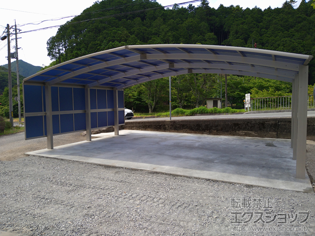 兵庫県多可郡多可町ののカーポート レイナトリプルポートグラン　6本柱仕様　積雪〜20cm対応 施工例